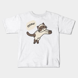 cute jumping cat Kids T-Shirt